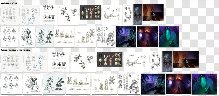 Epic Mickey Concept Art Brand Font - Text - Mickey: Power Of Illusion Transparent PNG