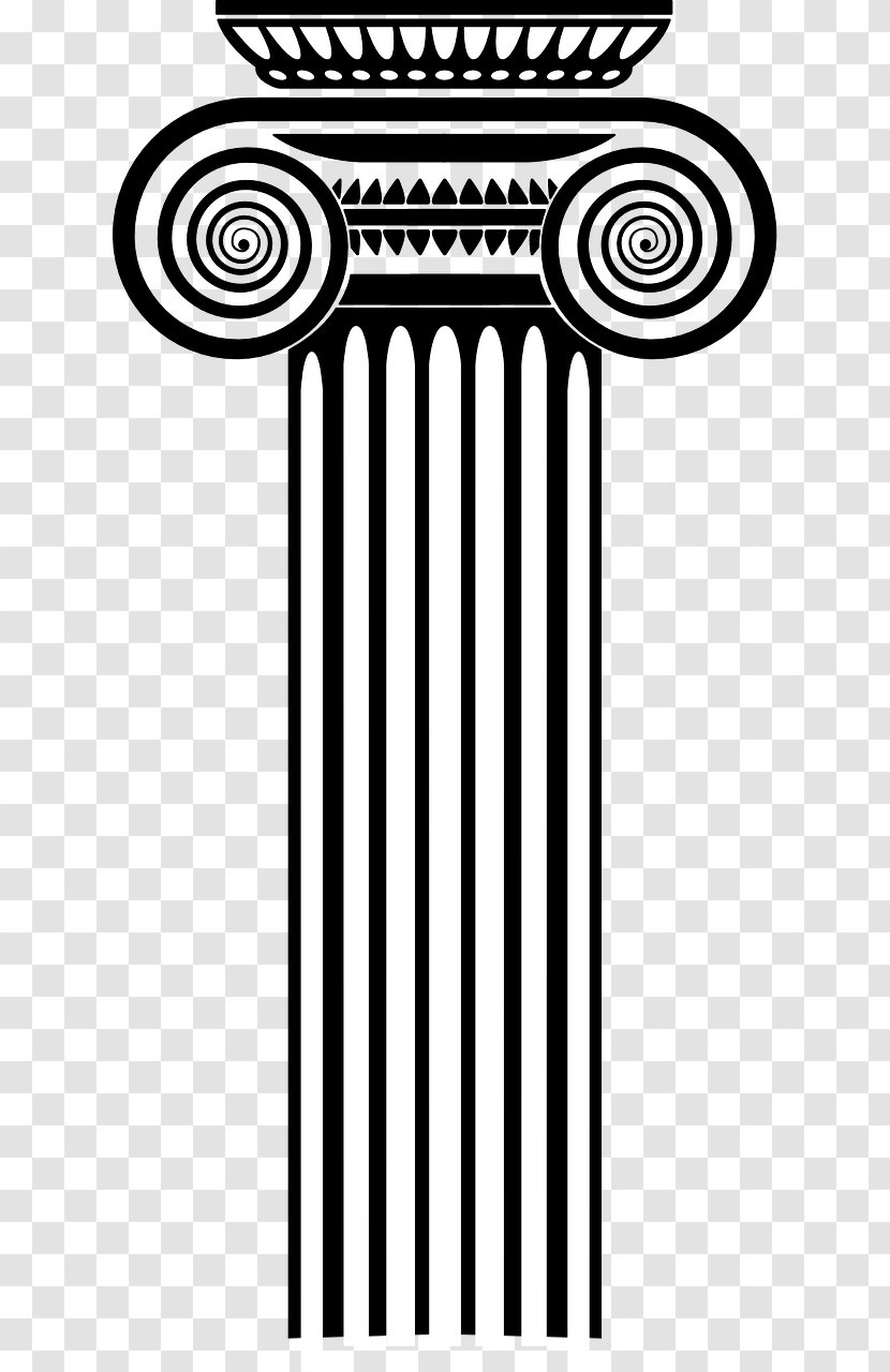 Column Ionic Order Temple Clip Art - Ancient Greek Transparent PNG