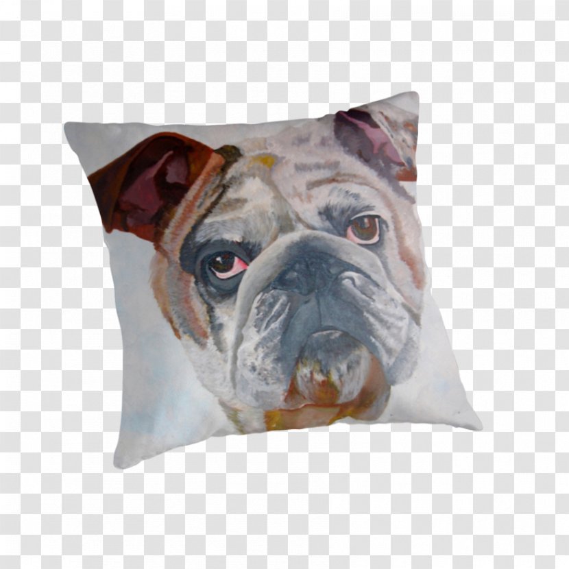 Dog Breed American Bulldog Throw Pillows Cushion Transparent PNG