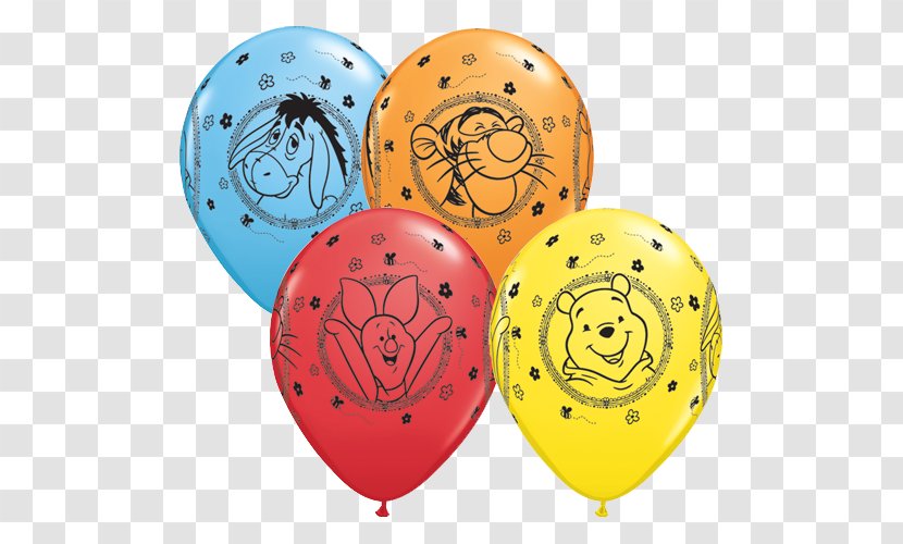 Winnie-the-Pooh Eeyore Piglet Tigger Balloon - Winnie The Pooh Transparent PNG