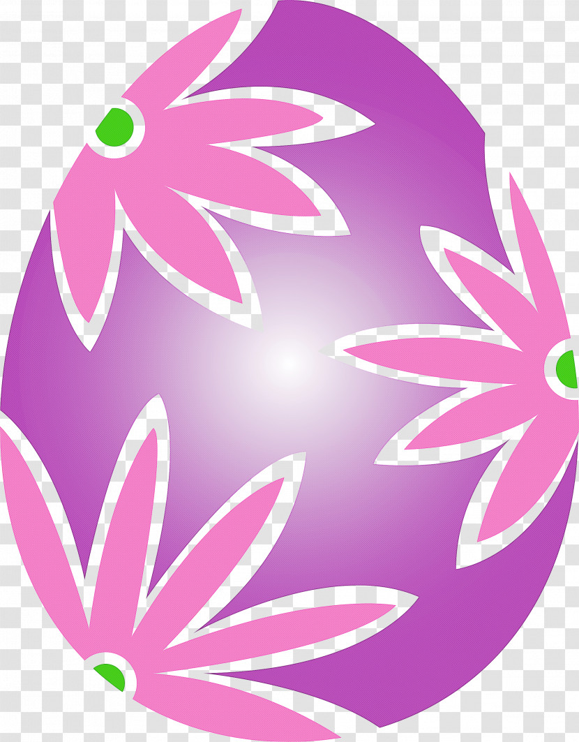 Floral Easter Egg Flower Easter Egg Happy Easter Day Transparent PNG