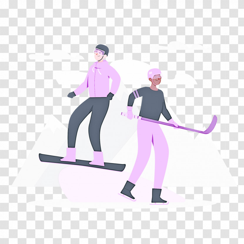 Ice Skate Ski Pole Skiing Ice Skating Winter Sports Transparent PNG