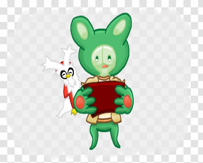 Easter Bunny Green Desktop Wallpaper Clip Art - Vertebrate Transparent PNG