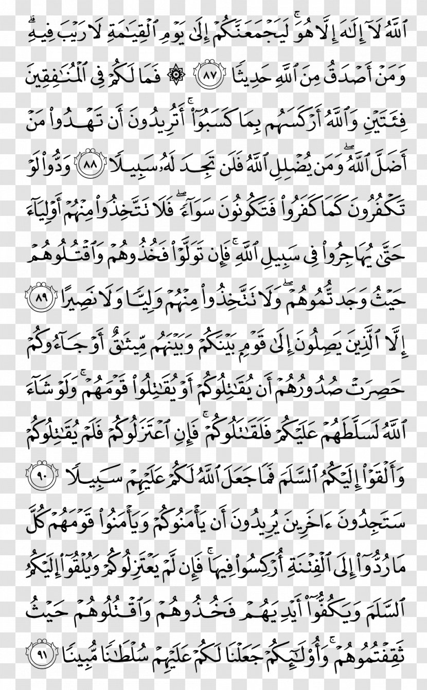 Quran Al-Mu'minoon An-Nisa Al-Mulk Juz 29 - Islam - Kareem Transparent PNG