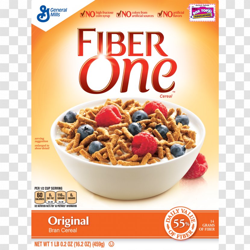 Breakfast Cereal General Mills Fiber One Bran Ready-to-eat Honey Clusters Cereals Whole Grain - Grains Transparent PNG