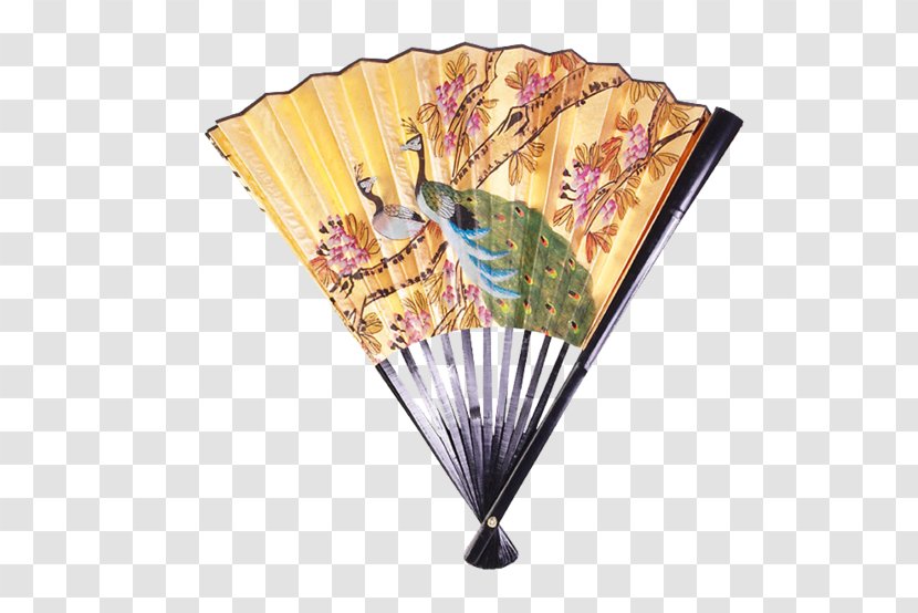 Hand Fan JPEG Image Peafowl Paper - Angle Of View - Painting Transparent PNG