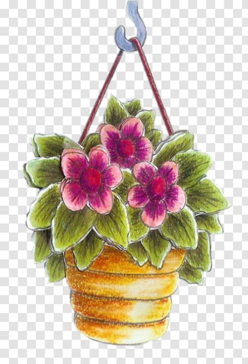 Flowerpot Violet Herbaceous Plant Transparent PNG