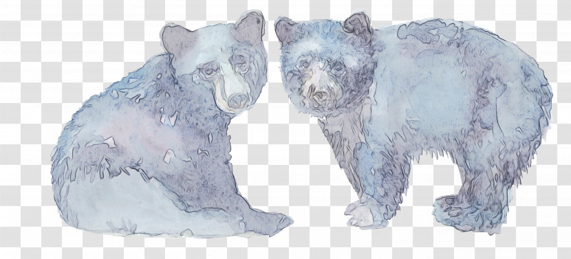 Animal Figure Bear Figurine Drawing Sketch Transparent PNG