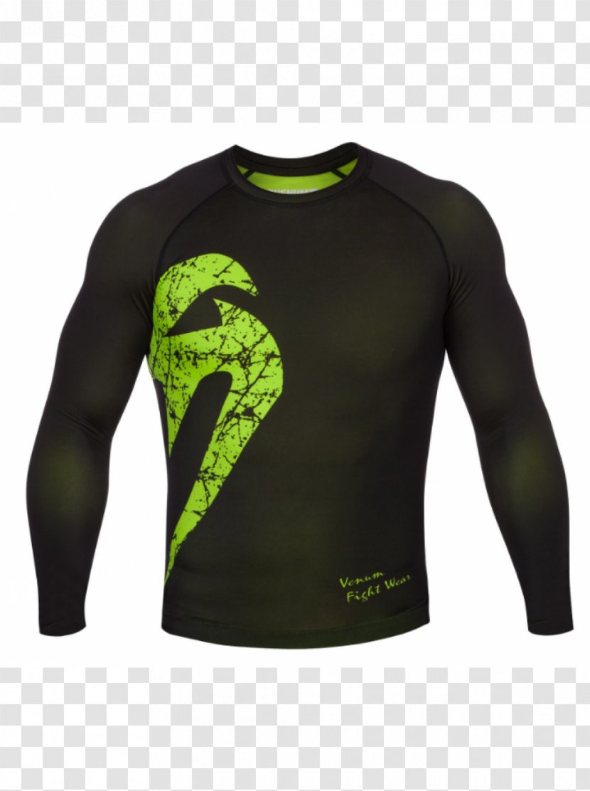 T-shirt Rash Guard Venum Mixed Martial Arts Boxing - Clothing - Sleeve Transparent PNG