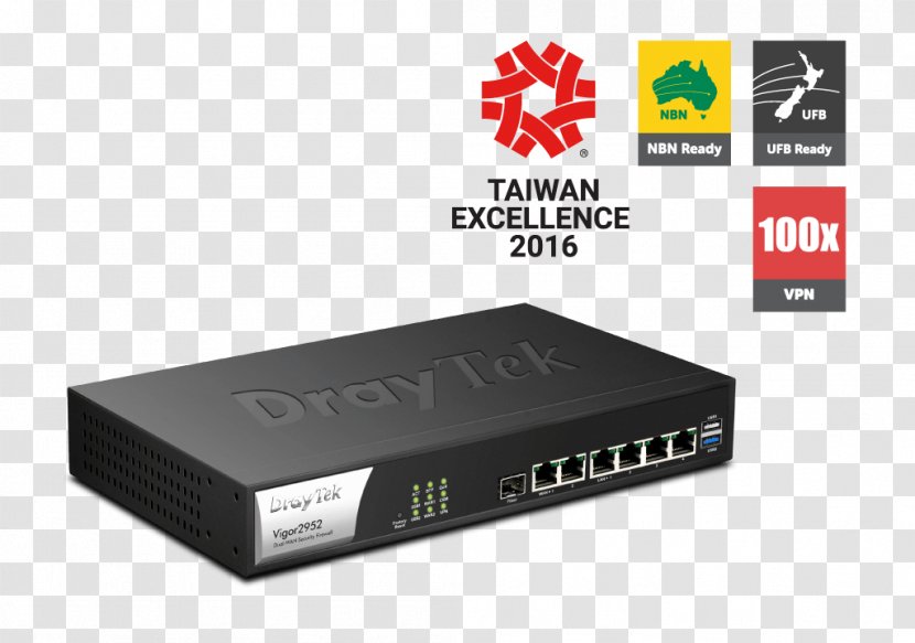 DrayTek Router Wide Area Network VDSL Virtual Private - Port - Vigor Transparent PNG