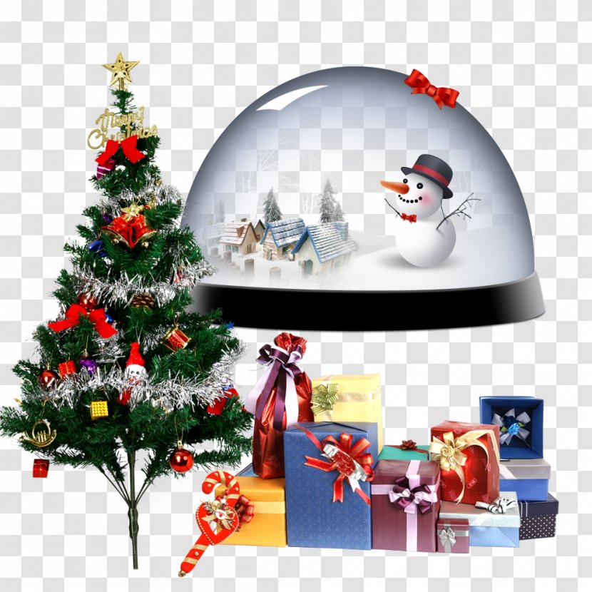 Christmas Tree Santa Claus Gift - Photography - Creative Package Transparent PNG