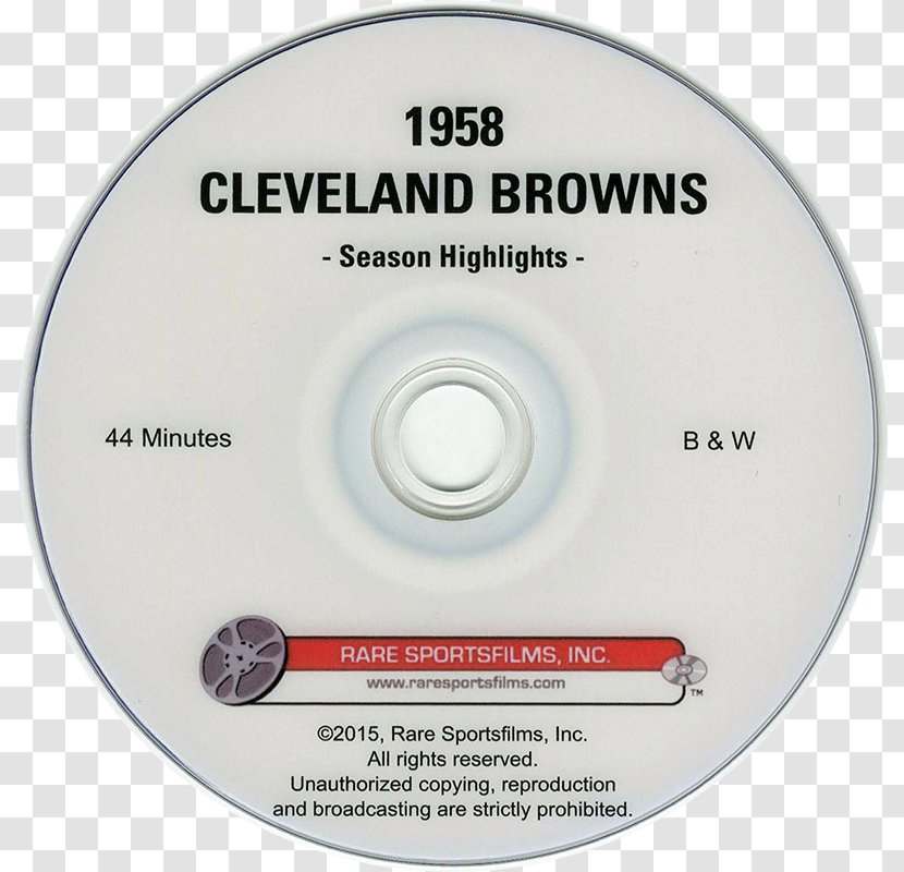 1958 Cleveland Browns Season NFL Regular New England Patriots - Compact Disc Transparent PNG