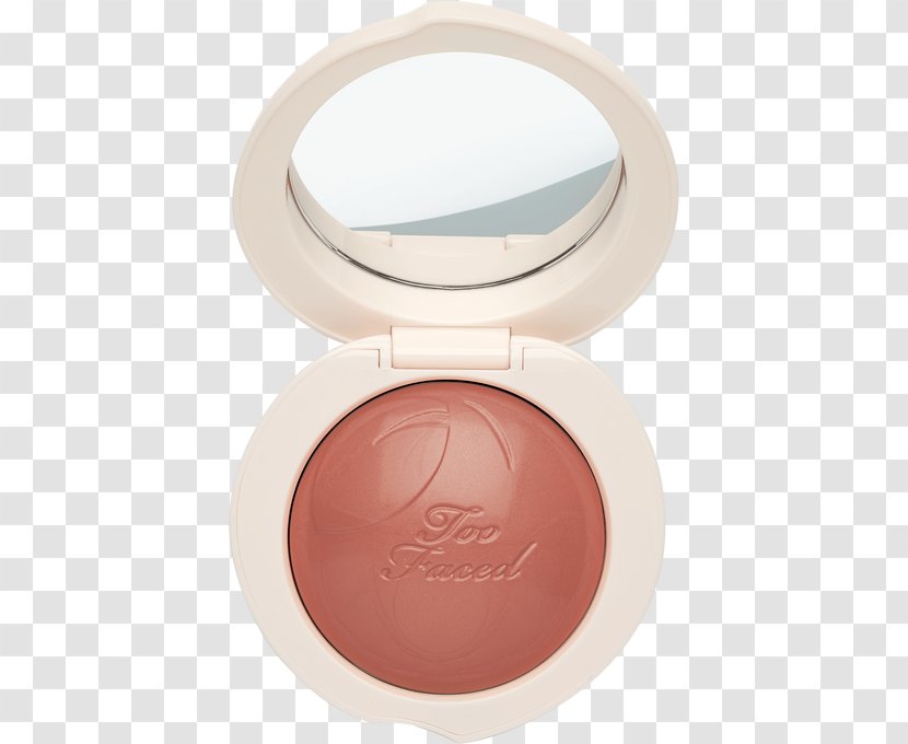 Too Faced Peach My Cheeks Melting Powder Blush Rouge Face Cosmetics - Cheek Transparent PNG