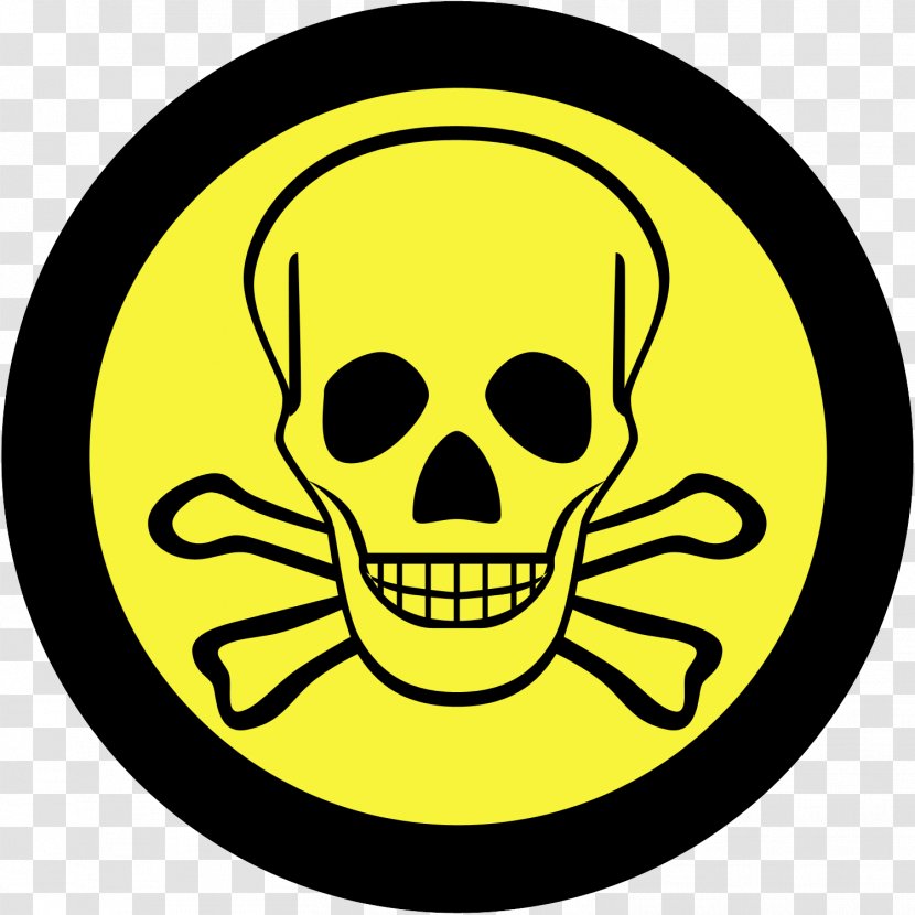 Hazard Symbol Biological Warning Sign - Skull Transparent PNG