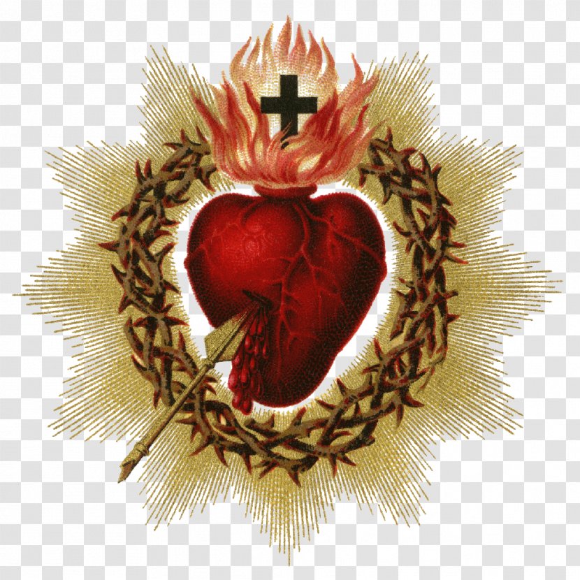 Feast Of The Sacred Heart Catholic Devotions Holy Card - 1000 Transparent PNG