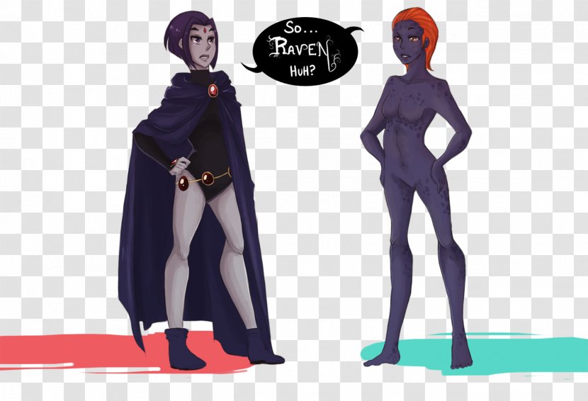 Raven Mystique Beast Boy Miss Martian Teen Titans - Young Justice Transparent PNG