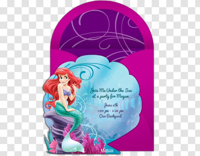 Ariel Wedding Invitation Belle Mickey Mouse Minnie Transparent PNG