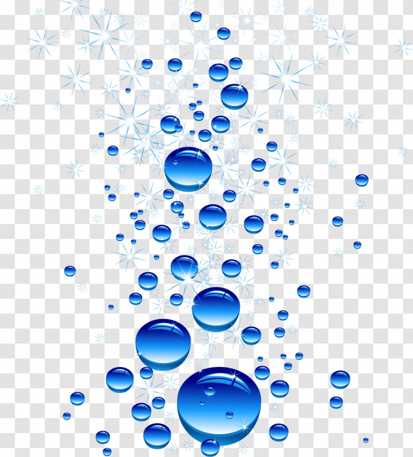 Blue Drop Water - Area - Beautiful Drops Transparent PNG