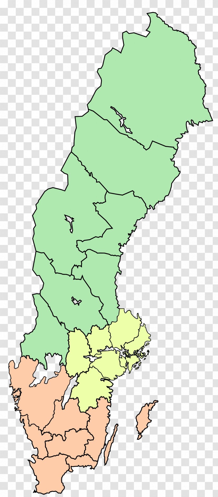 East Middle Sweden Lands Of NUTS Statistical Regions North - Nuts Transparent PNG