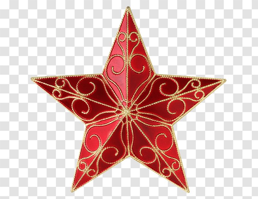 Rudolph Star Of Bethlehem Christmas Five-pointed Tree-topper - Ornament Transparent PNG