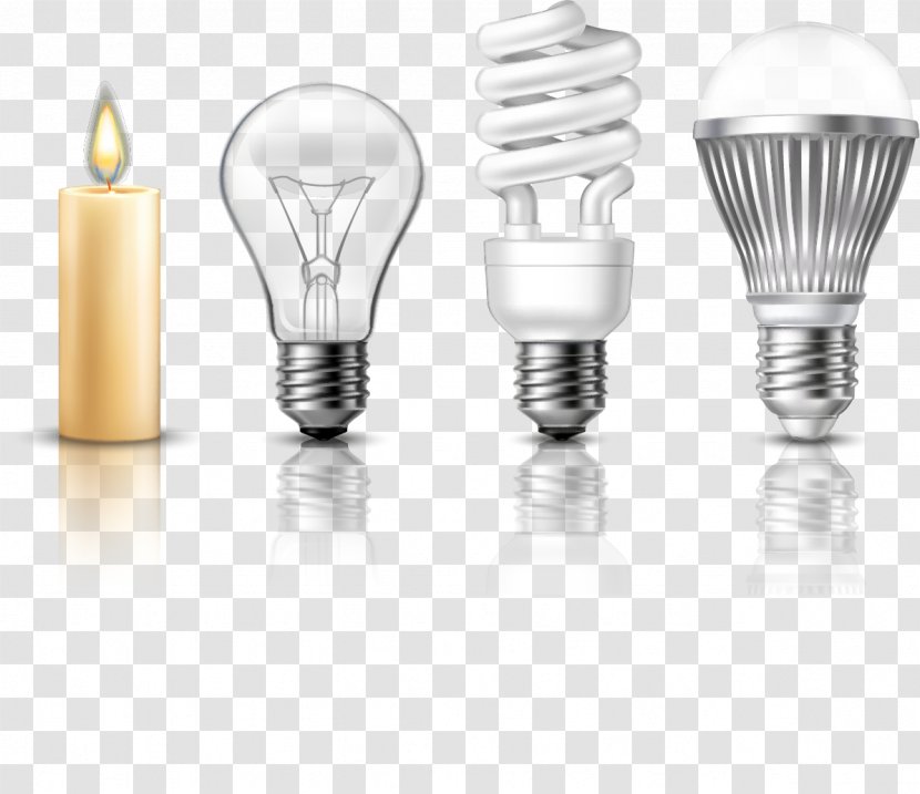 Light Fixture LED Lamp Candle Incandescent Bulb - Candlestick - Arranged Lighting Tools Transparent PNG