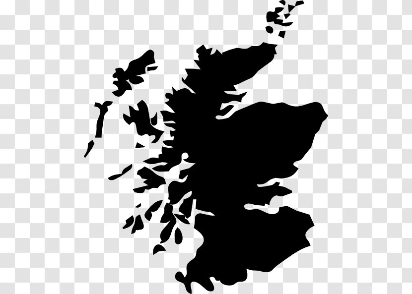 Scotland Outline Clip Art - Branch Transparent PNG