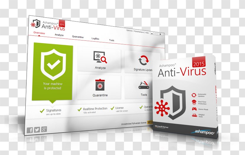 Ashampoo AntiVirus Antivirus Software Computer Program Virus - Communication Transparent PNG