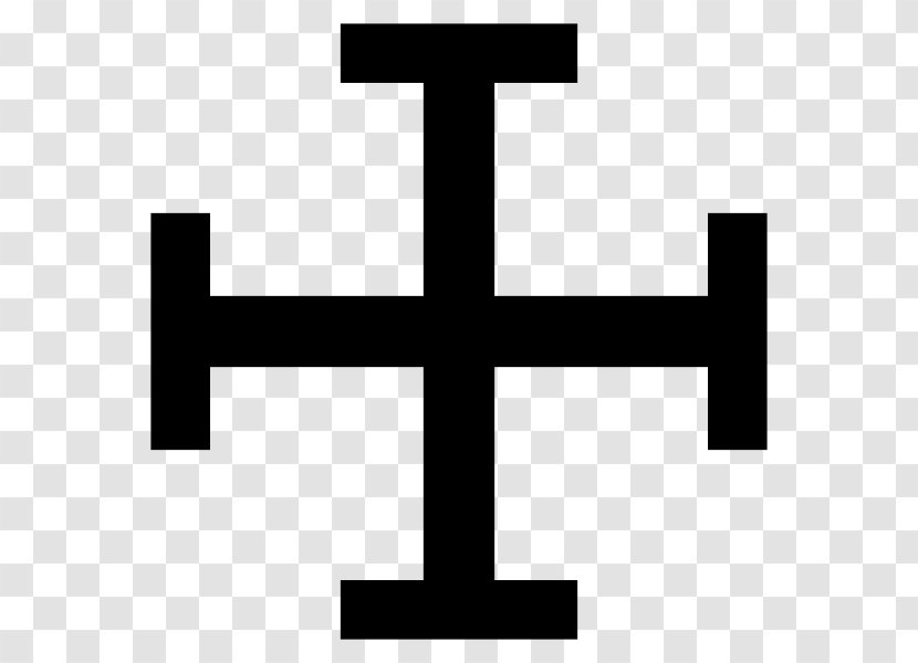 Cross Potent Jerusalem Christian Crosses In Heraldry - Number Transparent PNG