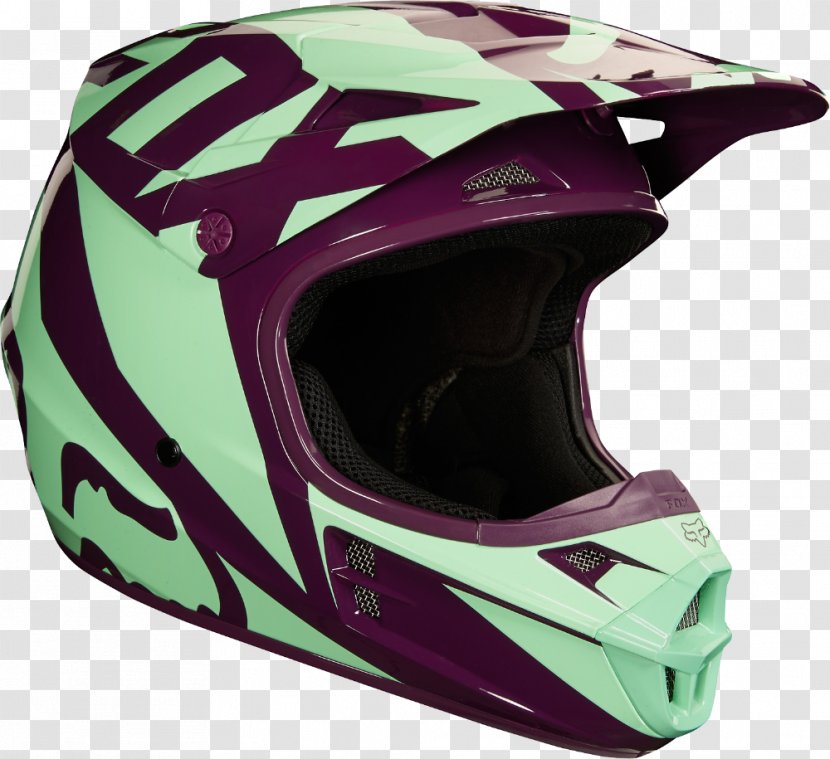 Motorcycle Helmets Fox Racing Helmet - Headgear Transparent PNG