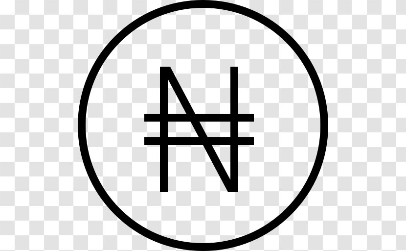 Nigerian Naira Currency Symbol Money - Black And White Transparent PNG