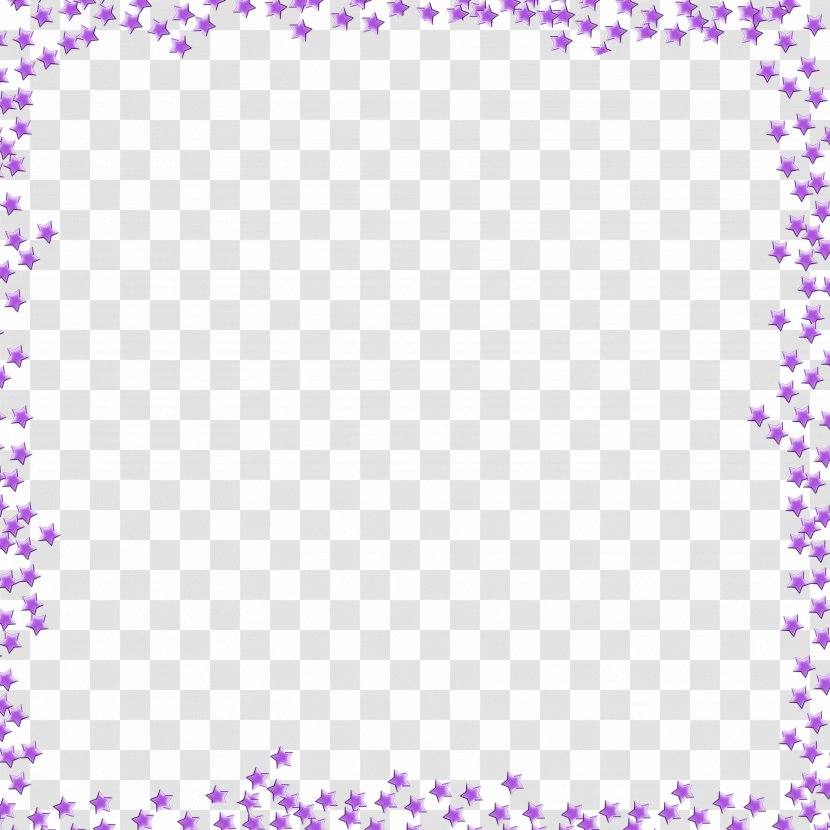 Paper Drawing Picture Frames - Petal - Sketch Border Vector Frame,Purple Star Lace Transparent PNG