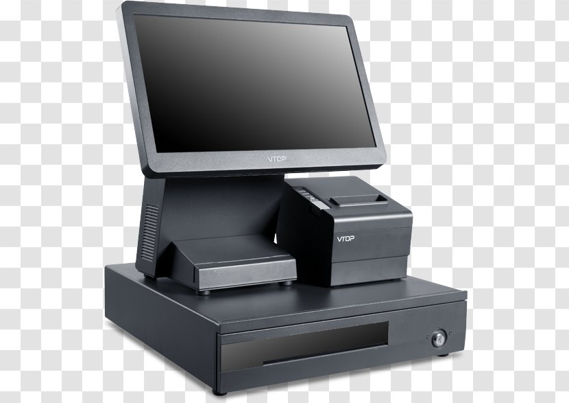 Point Of Sale All-in-one Cash Register Touchscreen Cashier - Supermarket Transparent PNG