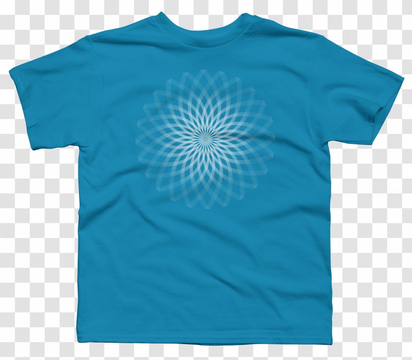 T-shirt Sleeve Neck Turquoise Transparent PNG