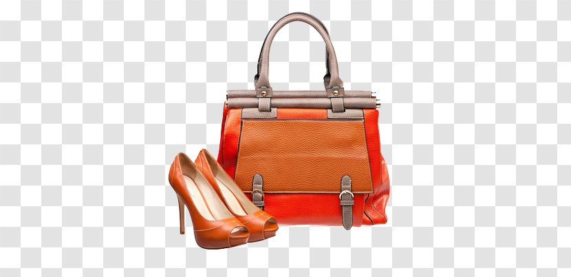 Handbag Shoe High-heeled Footwear Stock Photography - Peach - Women High Heels Transparent PNG