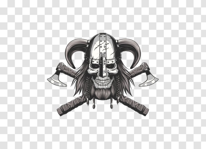 Royalty-free Viking Skull Drawing - Design Transparent PNG