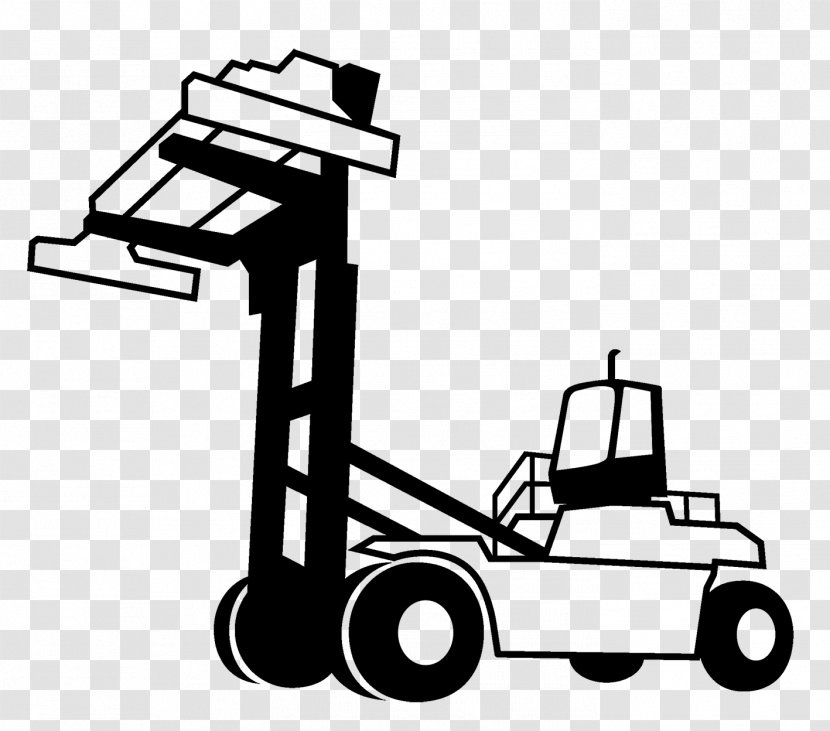 Forklift Reach Stacker Drawing Vehicle Clip Art - Motor Transparent PNG