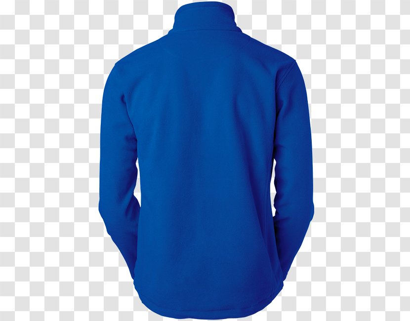 Sleeve Cobalt Blue Polar Fleece Button Transparent PNG