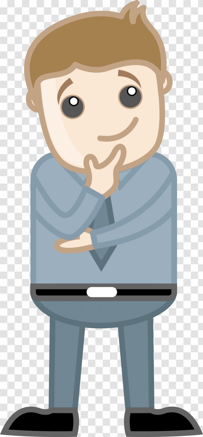 Cartoon Thought Clip Art - Male - Characters Transparent PNG