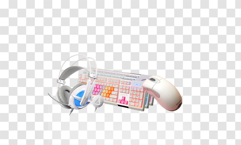 Computer Mouse Keyboard Microphone Headphones Desktop - Ibm Pc - And Transparent PNG