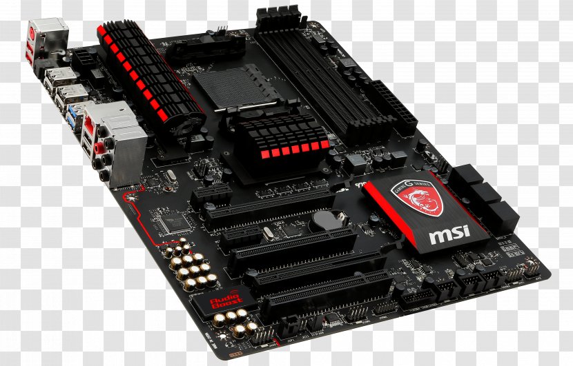 Motherboard Socket AM3+ MSI ATX AMD FX - Computer Component Transparent PNG