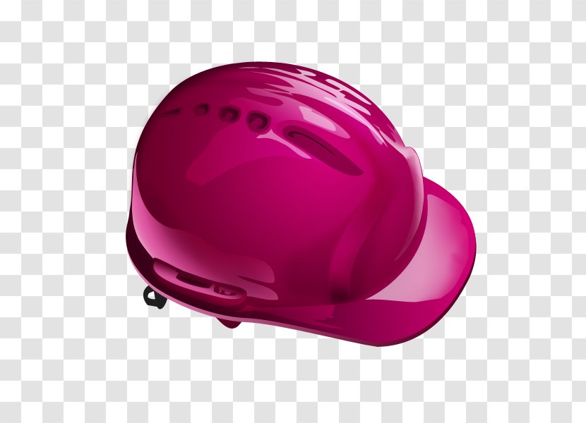 Motorcycle Helmet Icon - Pink - Red Transparent PNG