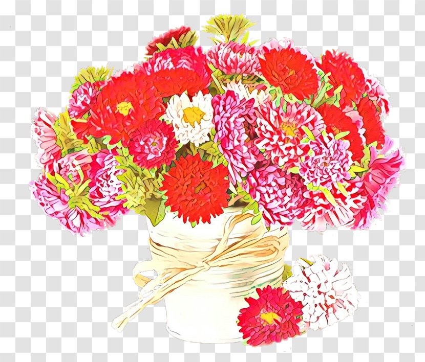 Pink Flowers Background - Annual Plant - Family Dianthus Transparent PNG