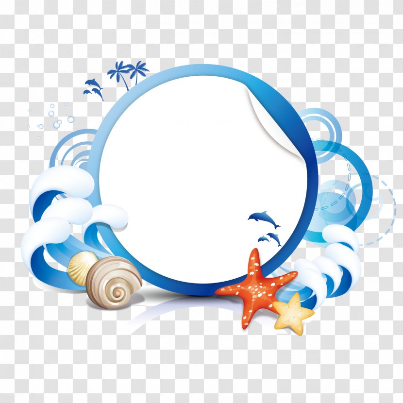 Poster Illustration - Round Decorated Conch Transparent PNG