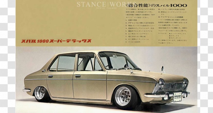Subaru Impreza Car Leone Legacy - Flat Engine - Classic Transparent PNG