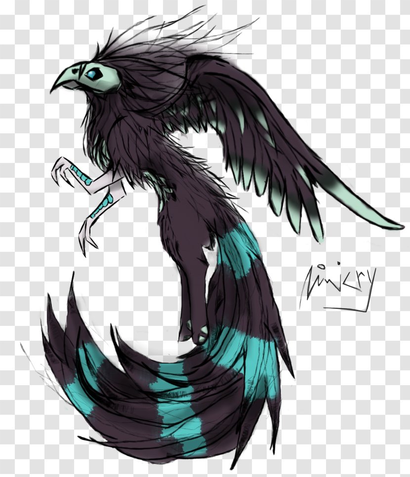Teal Feather Beak - Raven Transparent PNG