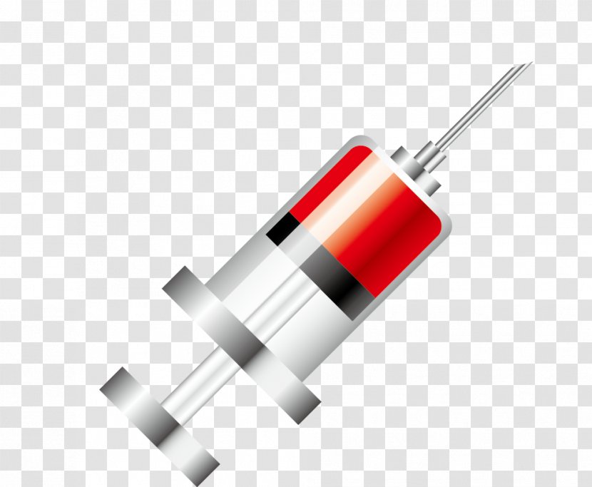 Adobe Illustrator Syringe - Sewing Needle - Vector Red Liquid Transparent PNG