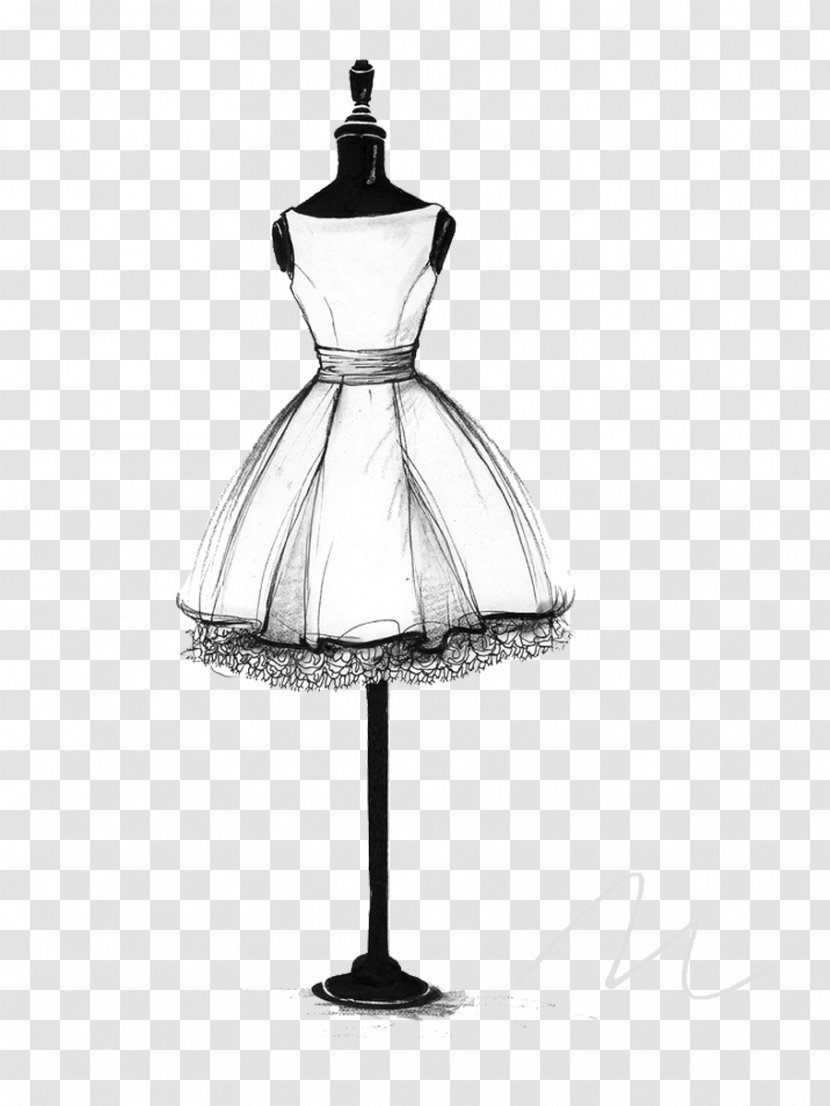 Wedding Dress Drawing Gown Sketch - Designer - Little Black Transparent PNG