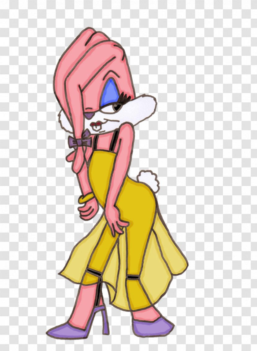 Babs Bunny Fifi La Fume Cartoon Female - Silhouette - Bugs Transparent PNG