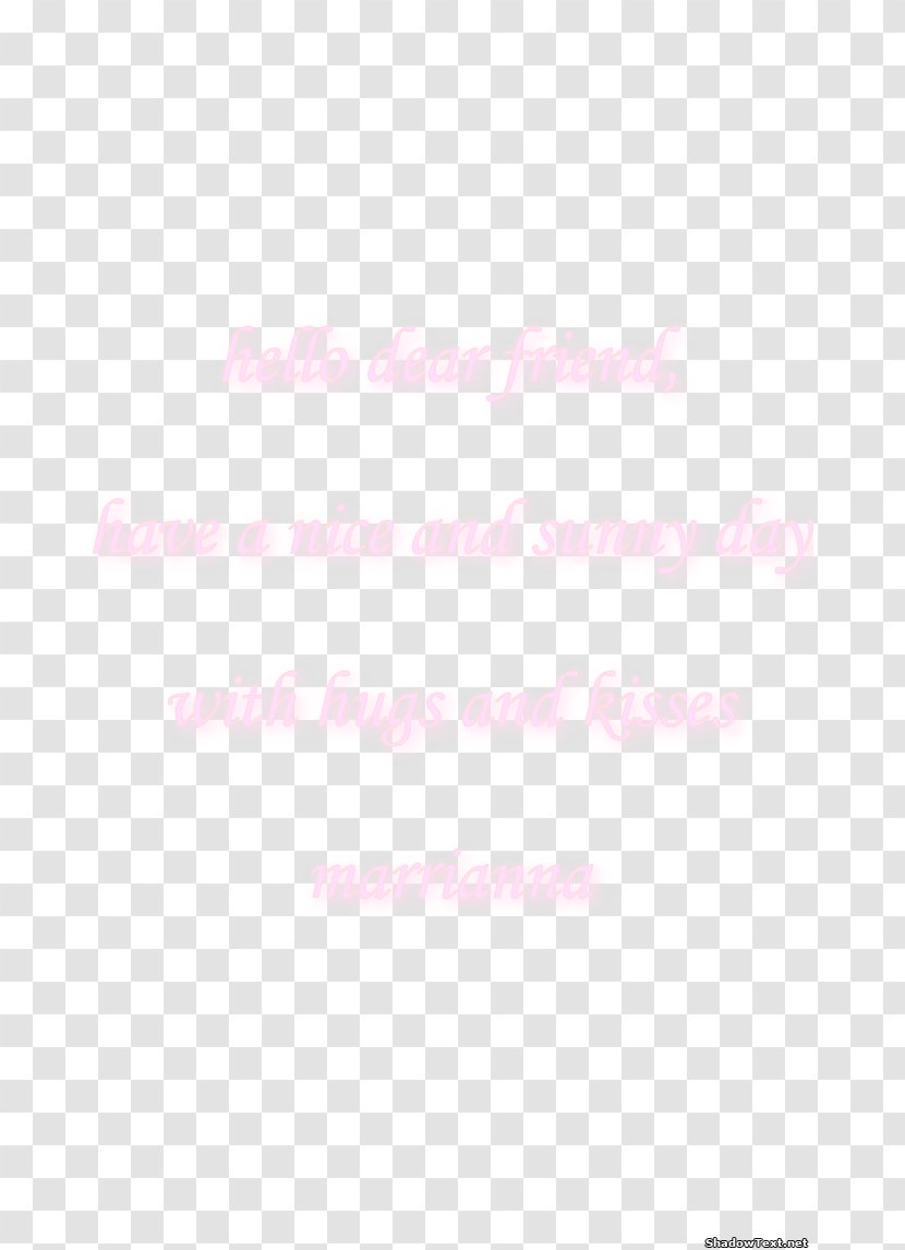 Pink M Product Font Petal - Friendship Text Quote Transparent PNG