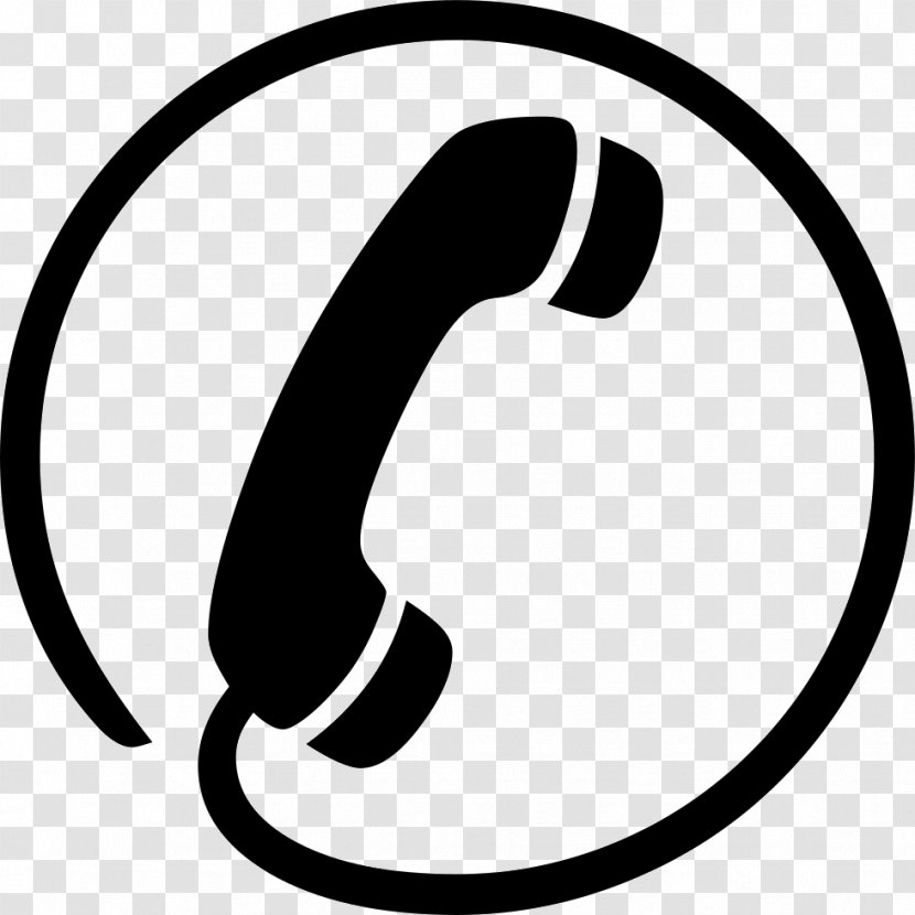 Telephone Call Email Text Messaging - Black And White - Contant Transparent PNG